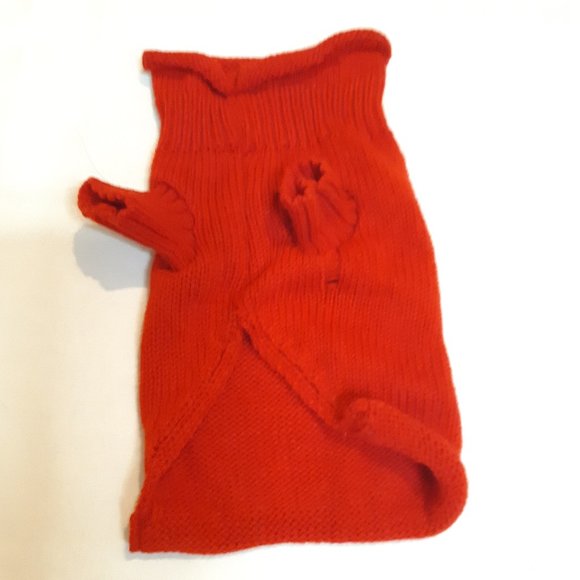 Small Pet Dog Kitty Red Knit Sweater Outfit NWOT - Picture 6 of 7